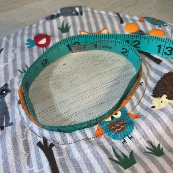 NEW 🪡 Handmade Woodland Creatures Baby to Toddler Bib and Burp Cloth Set - Picture 6 of 9